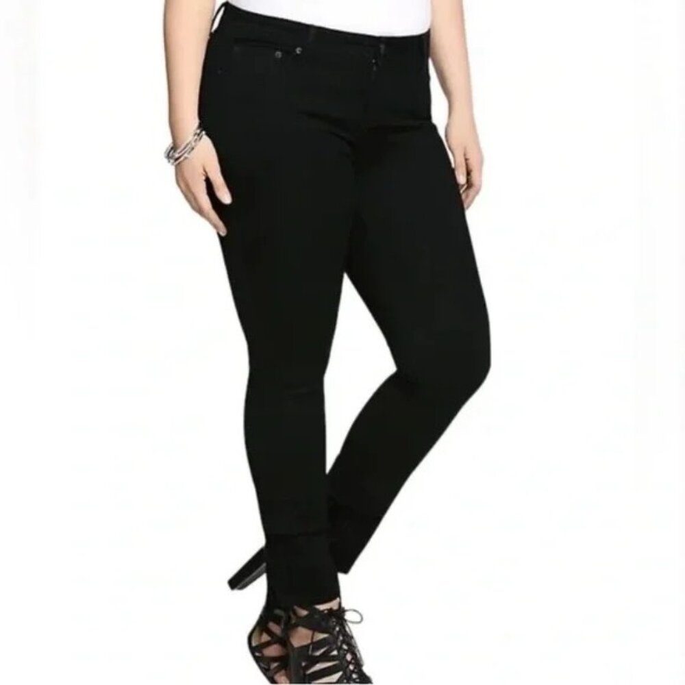 Plus Size Black Skinny Jeans - Comfortable Stretch Fit